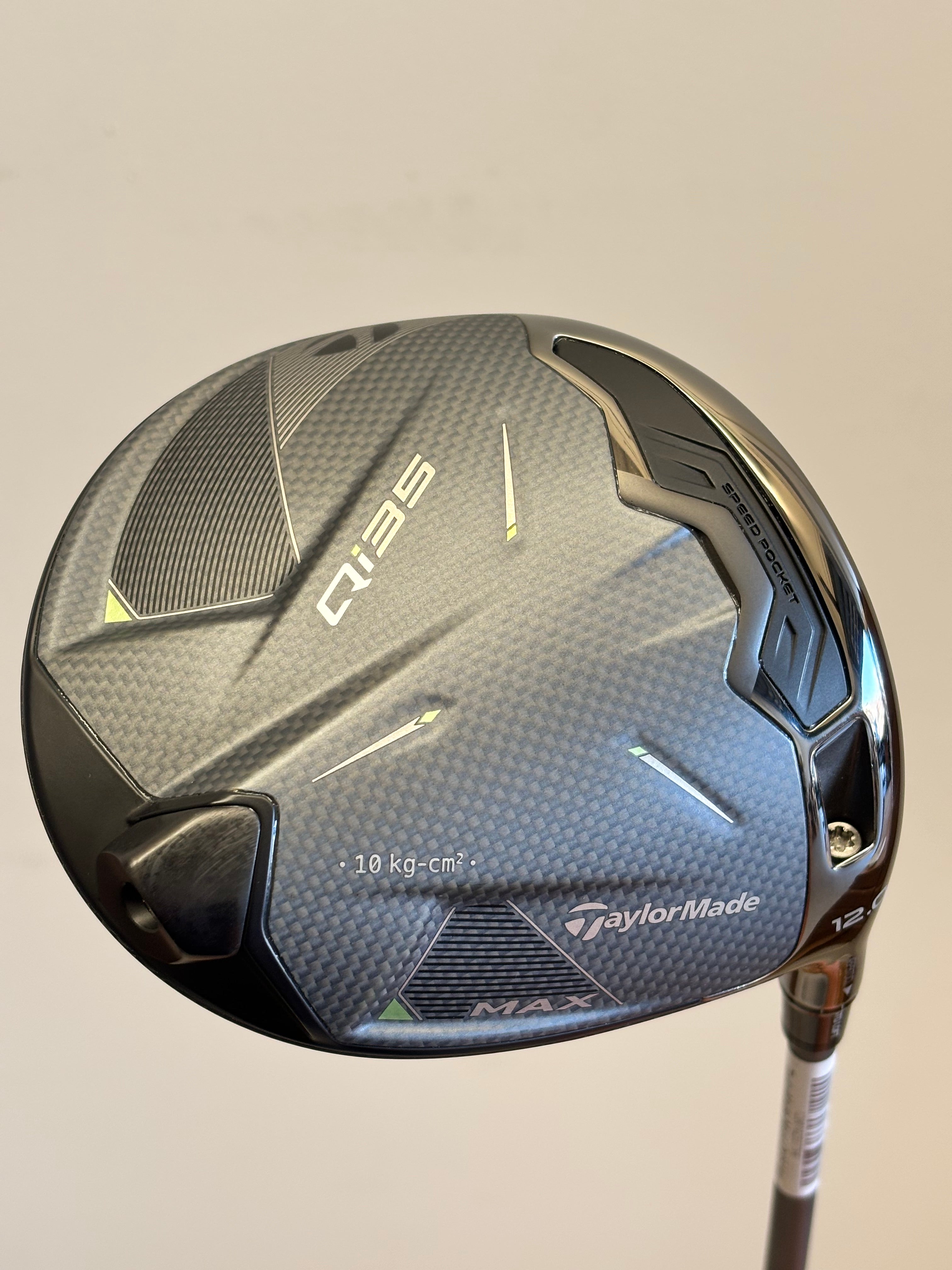 TAYLORMADE QI35 MAX 12.0* DRIVER REGULAR FLEX HEADCOVER INCLUDED
