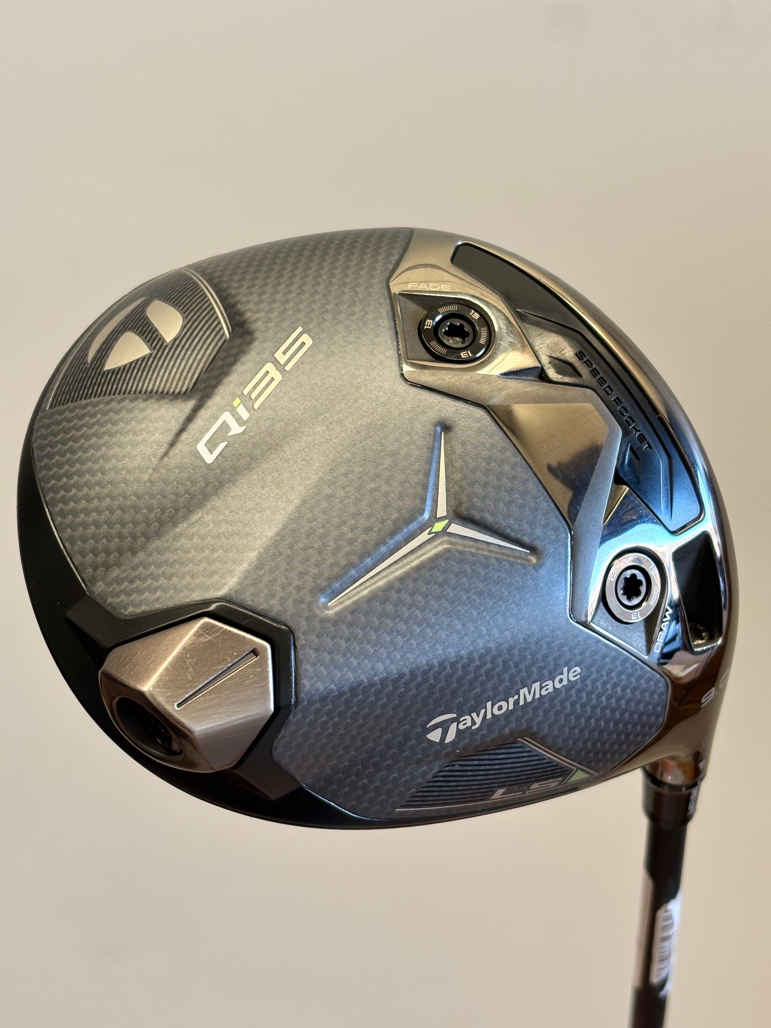 TAYLORMADE QI35 LS 9.0* DRIVER REGULAR FLEX HEADCOVER INCLUDED