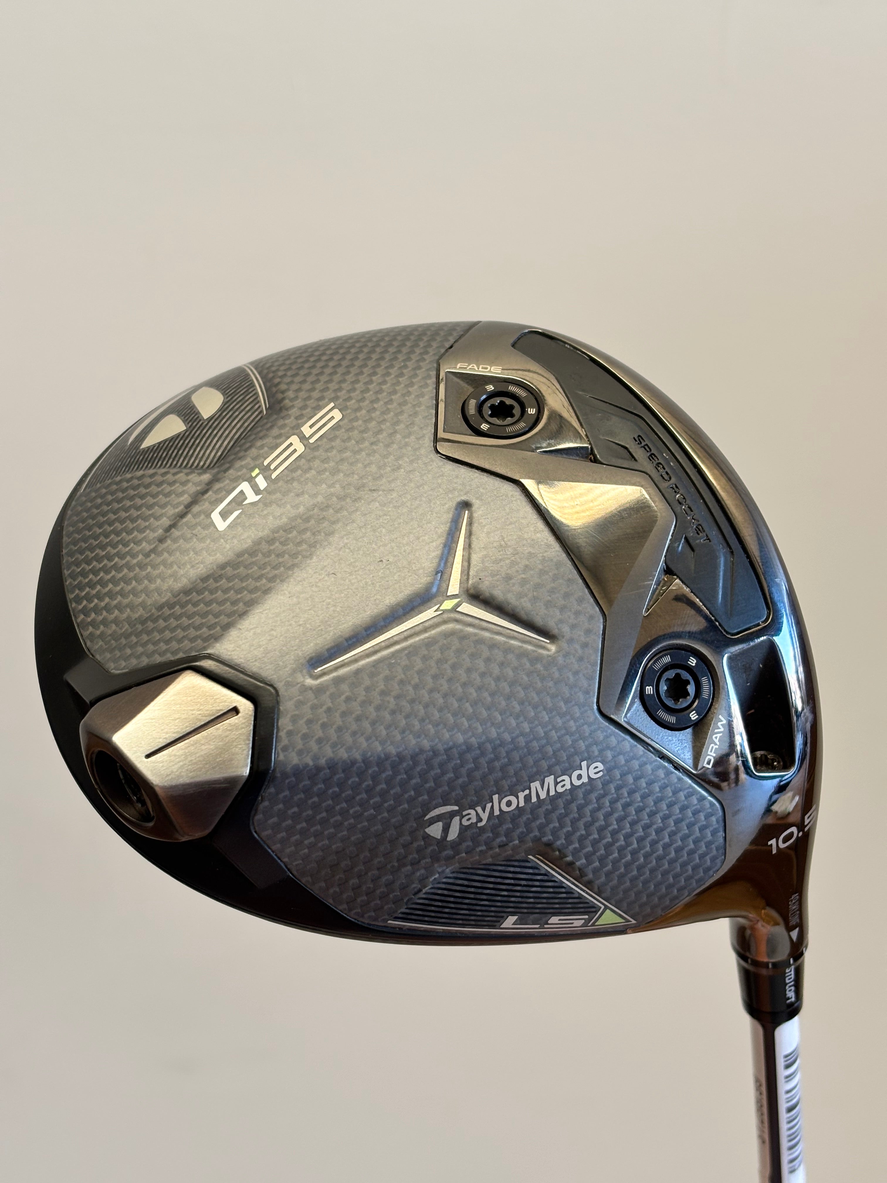 TAYLORMADE QI35 LS 10.5* DRIVER REGULAR FLEX HEADCOVER INCLUDED