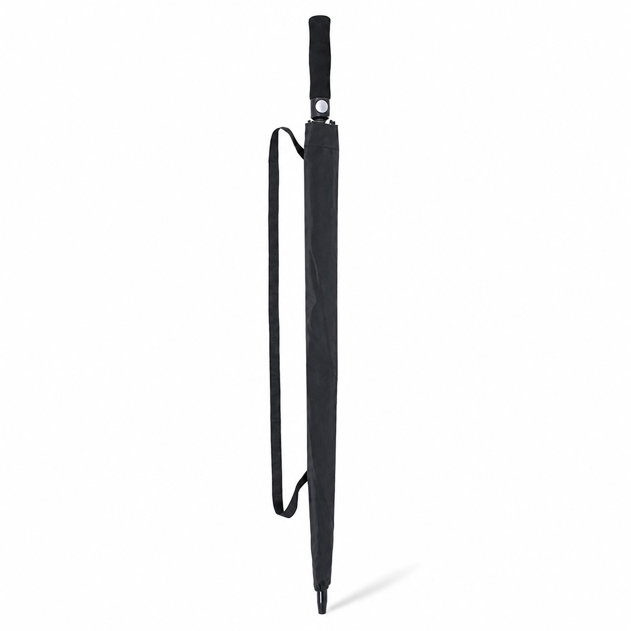 PARPLAY Large Black Golf Umbrella with Double Canopy and Fibreglass Frame