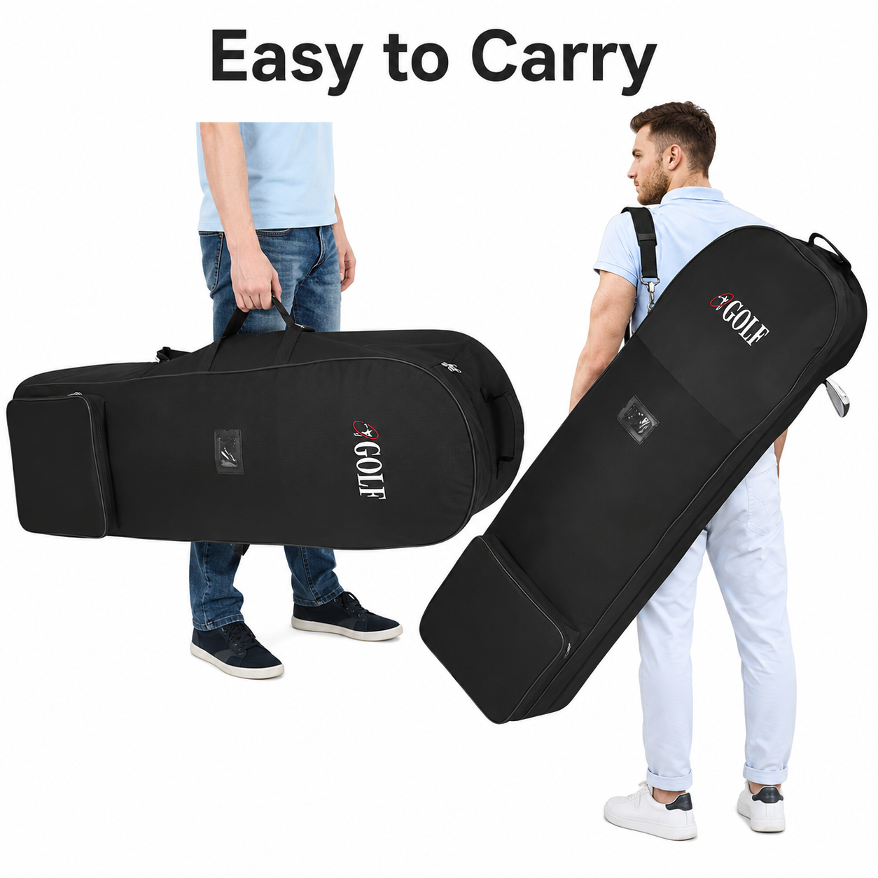 PARPLAY Golf Travel Bag with Wheels – Padded Airline Cover for Golf Clubs
