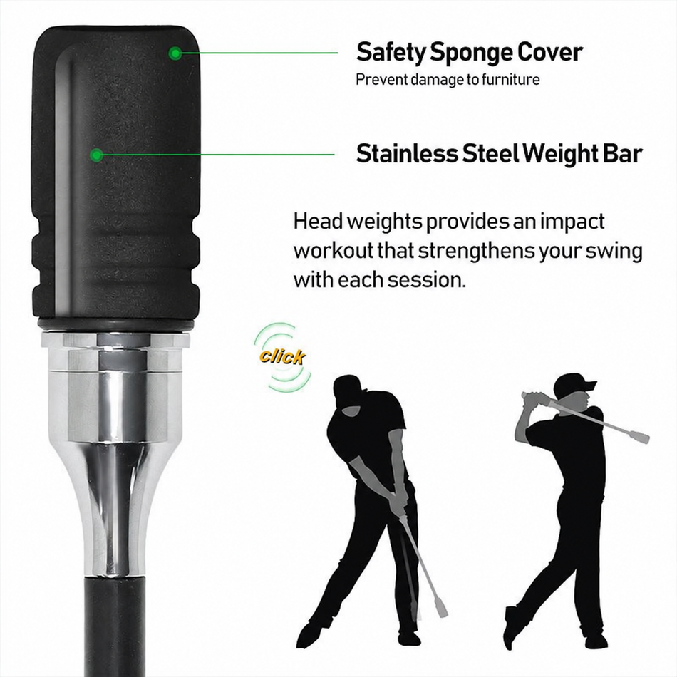 Pre-Order Golf Swing Trainer Click Feedback Grip & Tempo Golf Swing Training Aid 83cm
